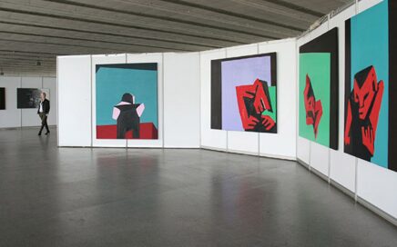 Fragments of exposition Dramatis Personae project during Unofficial Pavilion at 53d Venice Biennale, BelExpo Center