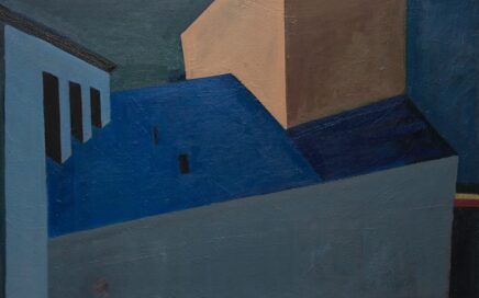 THE ROOF OF THE THEATER AT NIGHT    oil on canvas, 110x160 cm.  2004