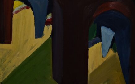 TWO ARCHES   oil on fiberboard, 61x61cm.  2000