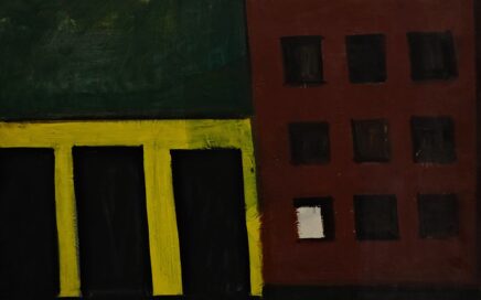 YELLOW GARAGE   oil on fiberboard, 60x80cm.  2000