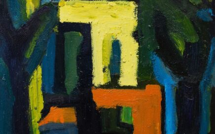 LIGHT IN THE PARK   oil on fiberboard, 83x56cm. 1995