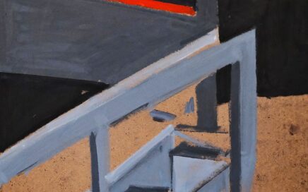 STAIRS IN THE COURTYARD   oil on fiberboard,  91x80 cm. 2000