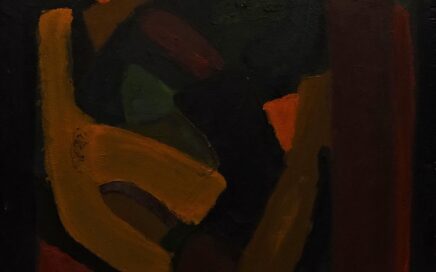 SLOW TALK   oil on fiberboard, 70x55 cm.  1994