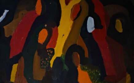 SACRAMENT   oil on fiberboard, 50,5x70 cm.  2001