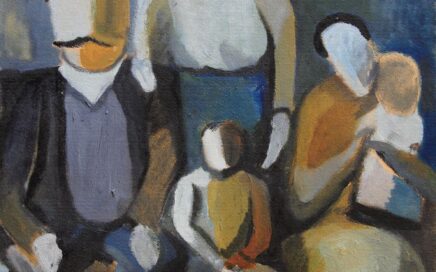 OLD FAMILY PHOTO   oil on cardboard, 50x35 cm. 1999