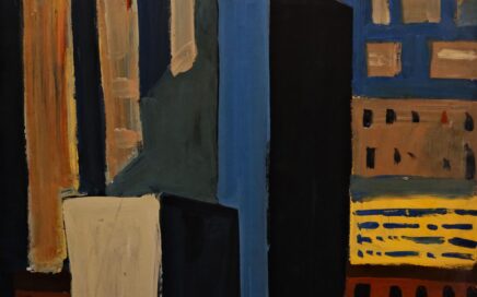 CITY BLOCK   oil on fiberboard, 61x69cm. 2001