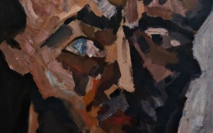 PORTRAIT   oil on fiberboard, 60x60cm. 1998