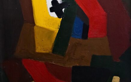 BASED ON AN OLD ICON   oil on plywood, 60x50cm. 1994