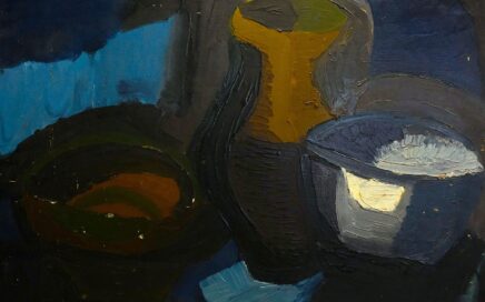 STILL LIFE   oil on fiberboard, 56x75,5cm. 1997