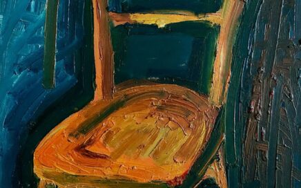 CHAIR  oil on fiberboard, 61x46 cm. 1995