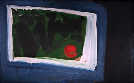 WINDOW TRAIN   oil on fiberboard, 49,5x69,5cm.  2003