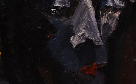UNKNOWN WOMAN   oil on cardboard, 69x36,5cm. 1995