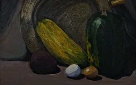 STILL LIFE WITH EGGS   oil on cardboard, 40,5x43cm. 1993