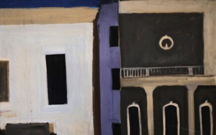 REBUILDING   oil on cardboard, 90x60 cm.  2004