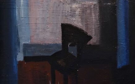 CHAIR NEAR THE WINDOW   oil on fiberboard,  91,5x100cm.  2001
