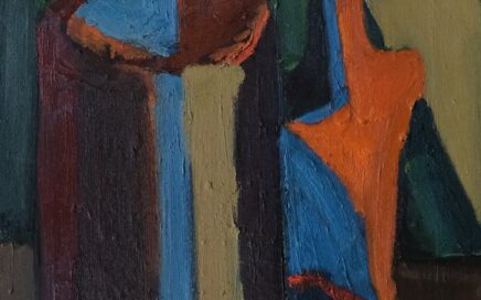 STILL LIFE WITH LEMON   oil on fiberboard, 122x61 cm.  2001