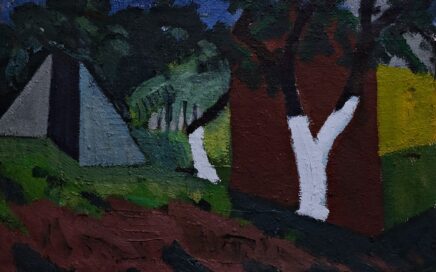 ANOTHER SIDE OF THE GARDEN   oil on canvas, 43x61,5 cm.  2009