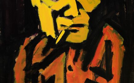 PORTRAIT OF WORKER  oil on fiberboard, 111x82 cm. 2002