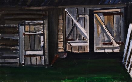 THREE DOORS   oil on canvas, 31,5x49,5 cm.  2009