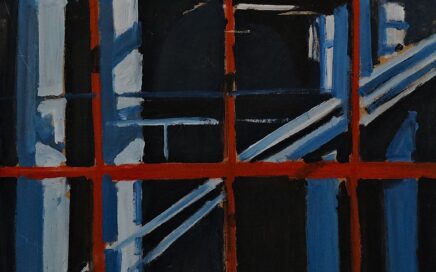 FACADE REPAIR   oil on fiberboard, 110,5x91 cm.  2010