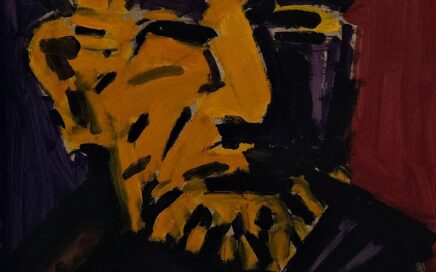 OLD PEASANT   oil on fiberboard, 111x81,5 cm.  2007