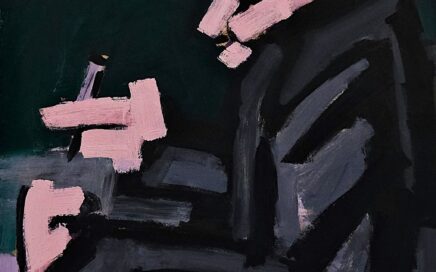 WOMAN WRITING THE LETTER   oil on fiberboard, 111x81,5 cm.  2007