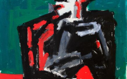 MONOLOGUE   oil on fiberboard, 122,5x111 cm.  2003