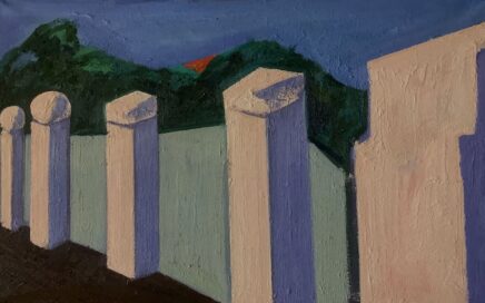 WINDY MAY DAY   oil on canvas, 50x80 cm.  2017