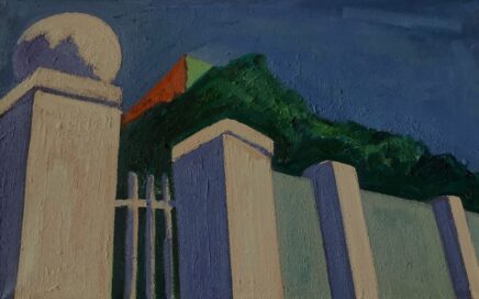 WINDY MAY DAY 2  oil on canvas, 50x80 cm.  2017