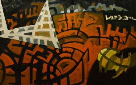 NIGHT SEAGULL   oil on canvas, 110x160 cm.  2001