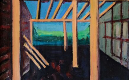 CONSTRUCTION   oil on canvas, 53x68 cm.  2020