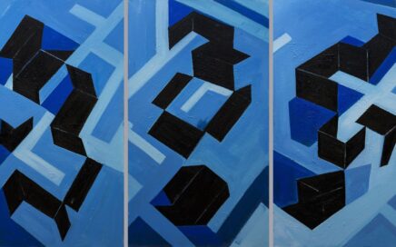 ASSEMBLY POINTS    triptych, oil on canvas, 200x110 cm.  2021