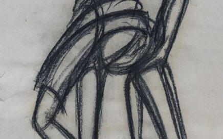 FIGURES IN ACTION 2  series  charcoal on paper, 84,5x62 cm. 2025