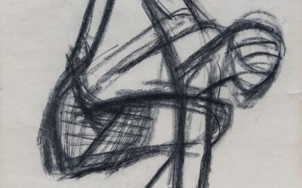 FIGURES IN ACTION 4  series  charcoal on paper,108x84,5 cm. 2025