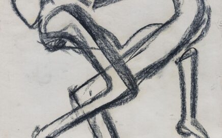 FIGURES IN ACTION  7  series   charcoal on paper, 93x84,5 cm.  2025