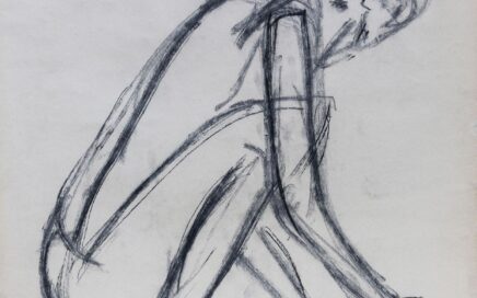 FIGURES IN ACTION 10  series  charcoal on paper, 94,5x84,5 cm.  2025