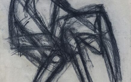 FIGURES IN ACTION 13  series  charcoal on paper, 84,5x76 cm. 2025