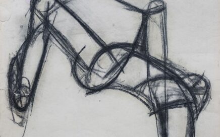 FIGURES IN ACTION 14  series   charcoal on paper, 77x84,5 cm.  2025
